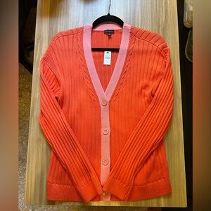Talbots V-Neck Cardigan Large NWT